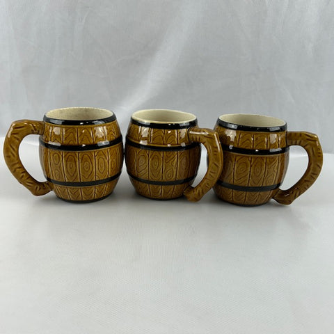 VTG Old Kentucky Malt Barrel Mugs