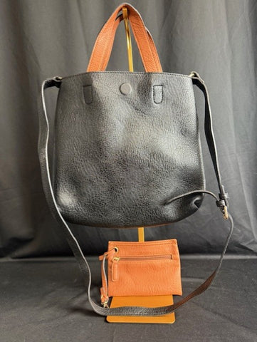 Street Level Vegan Leather Tote w/ Wristlet