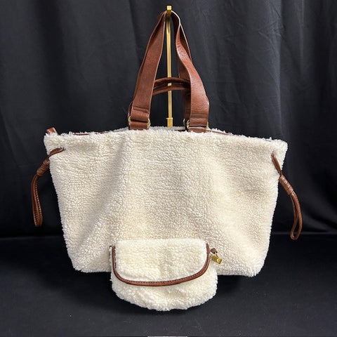 Anthropologie Wool Bag Set