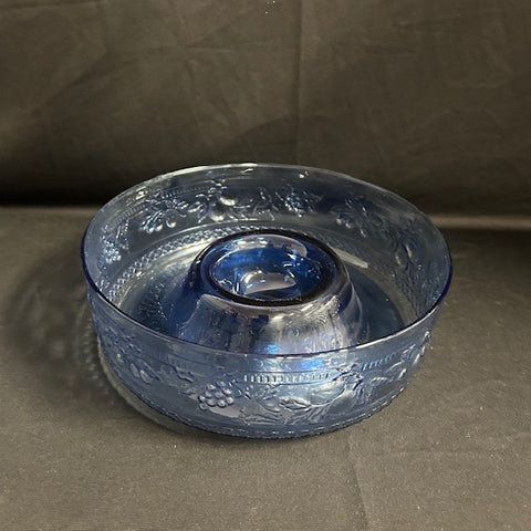 Blue Glass Chip & Dip