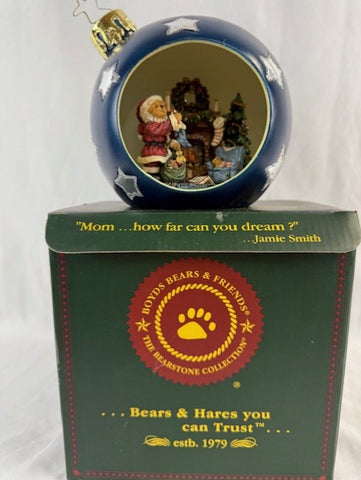 VTG Boyd's Bear Ed Kringlebear Christmas Ornament