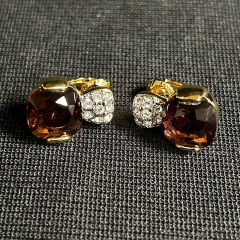 Swarovski Crystal Clip On Earrings