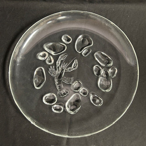 VTG Glass Lobster Platter