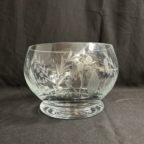 VTG Fostoria Clear Glass  Bowl