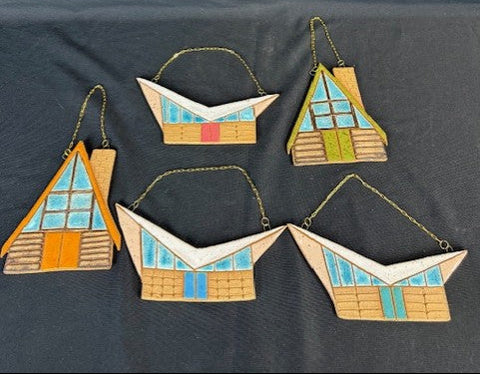 MCM Architecture Art Pottery Wall Hangings