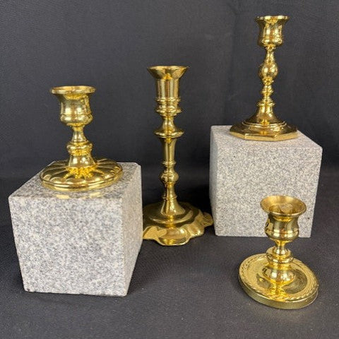 VTG Brass Baldwin Candlesticks