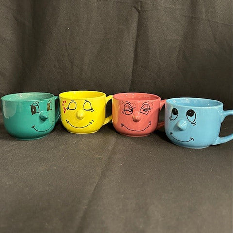 VTG Multicolor Face Mugs