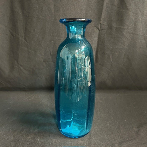 Hand Blown Turquoise Vase