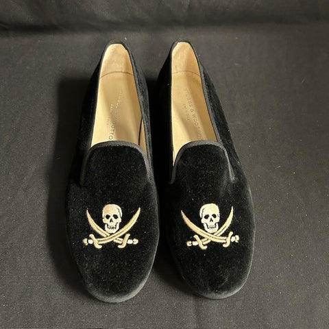 Stubbs & Wootton Sz 9 Velvet Slippers