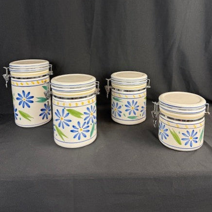 Floral Ceramic Canister Set