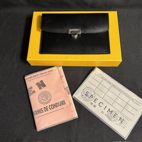 NIB Lamarthe Leather Clutch Made in Italy