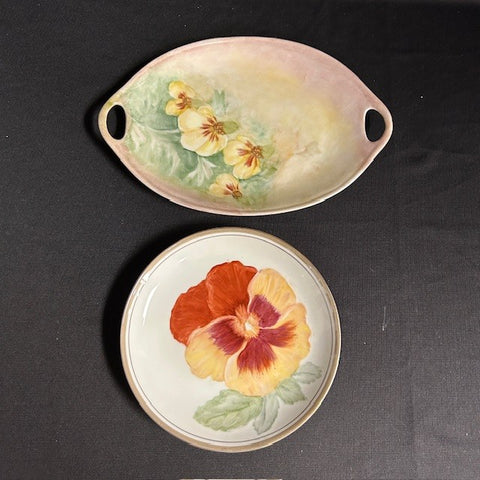 Floral Plates by Carole Burke