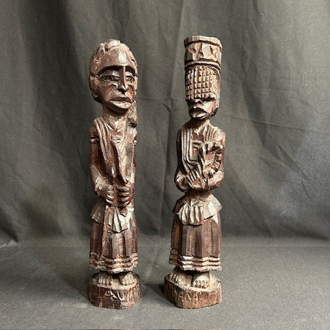 VTG Brazilian Wood Carvings by Louco Filho