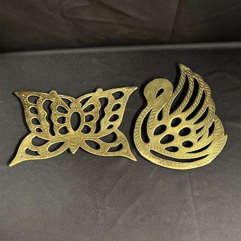 VTG Asian Brass Trivets