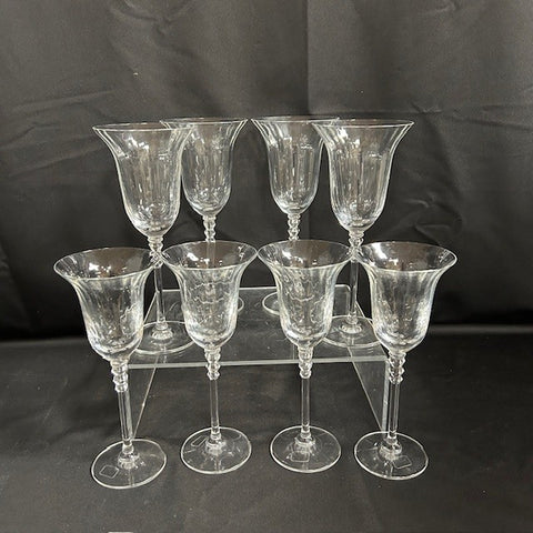 Set of 8 Mikasa Crystal Goblets