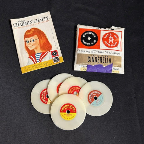VTG 1962 Mattel 5 Talking Charmin Chatty Doll Records