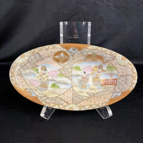 VTG Nippon Morimura Brothers Satsuma Oval Plate