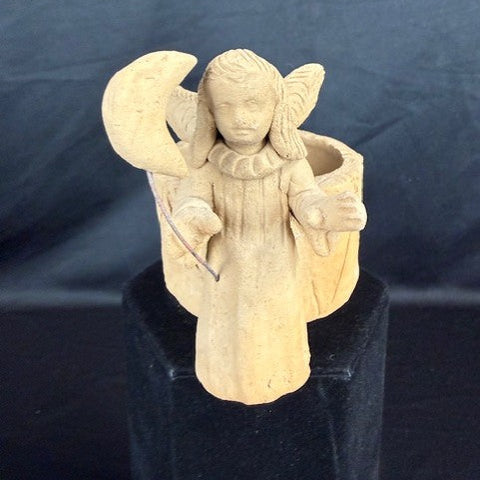 Terracotta Angel Candleholder