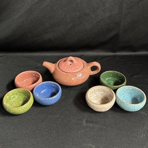 Crystalline Glaze Tea Set