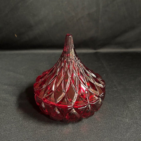 Hershey's Kisses Red Covered Candy Dish