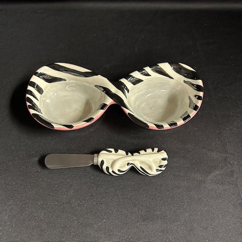 MSC Mainstreet Zebra Sunglasses Bowl & Speader