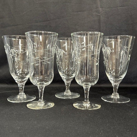 VTG Princess House Crystal Iced Tea & Goblets