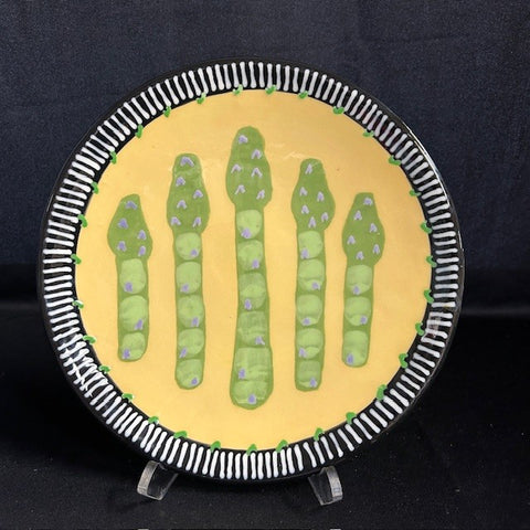 VTG Asparagus Plate by Berry Silverman