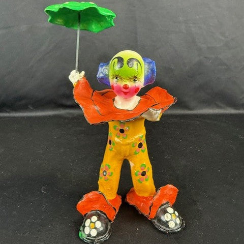 Paper Mache Folk Art Clown