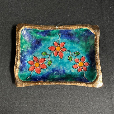 Hand-painted Metal Trinket tray
