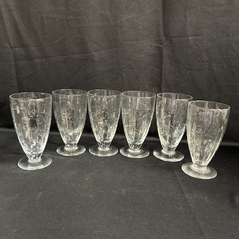 Etched Ice Tea Glasses