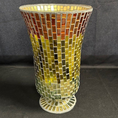 Mosaic Earth Tone Vase