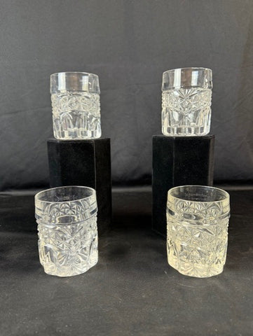 Cut Crystal Whiskey Glasses