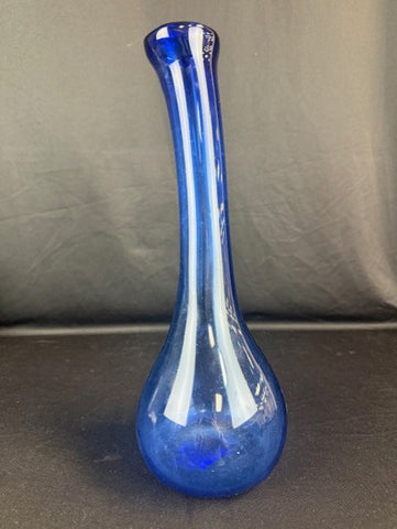Tall Hand-blown Art Glass Vase