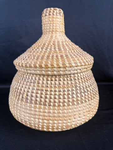 Gullah Sweetgrass Lidded Basket 10