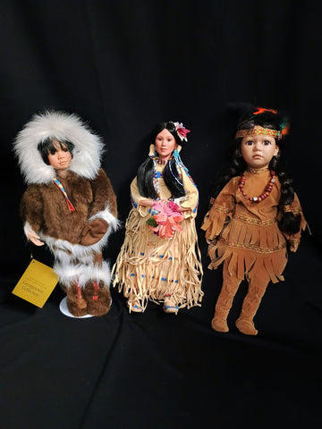 Mixed Lot of Native American Dolls
