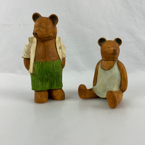 Bryan Jones Handmade Ceramic Bear Sculptures
