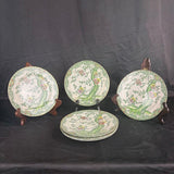 VTG Asian Dogwood Pattern Porcelain Plates