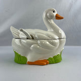 VTG Japanese Ceramic Duck Soup Tureen