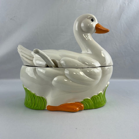 VTG Japanese Ceramic Duck Soup Tureen