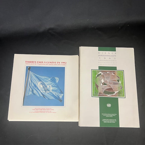 Six United Nations Annual Postage Stamp Collection Booklets