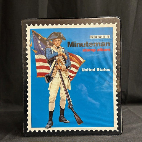 VTG Minuteman Stamp Album with Stamps