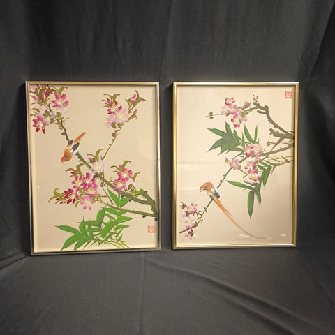 VTG Chinese Silk Paintings