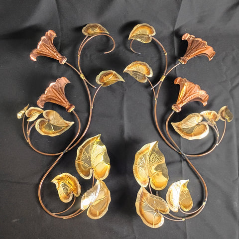 VTG Copper & Brass Filigree Wall Hangings