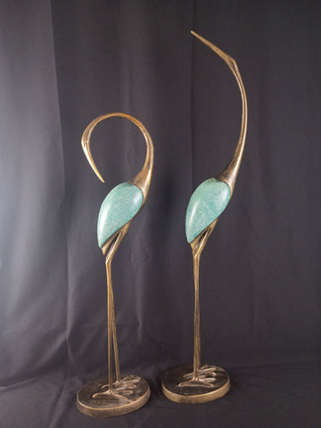 VTG Crane Statues by San Pacific Int'l