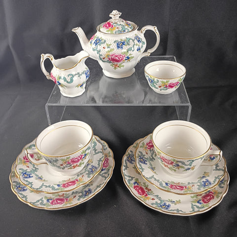 Royal Doulton Booths England Floradora Tea Set