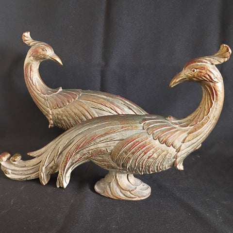 VTG Syroco Wood Peacocks