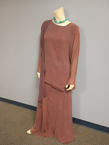 VTG Silk Bijoux Wearable Art Set Sz M