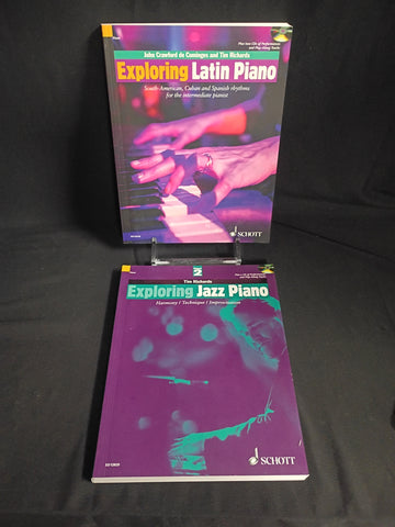 Exploring Latin Piano & Exploring Jazz Piano Music Books