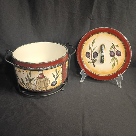 OIive Themed Tureen