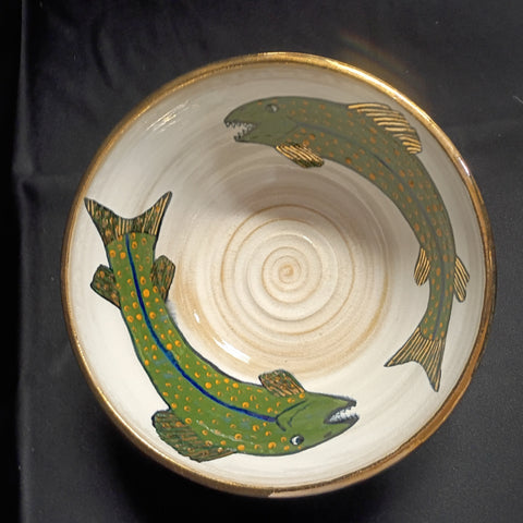 Art Pottery Fish Bowl